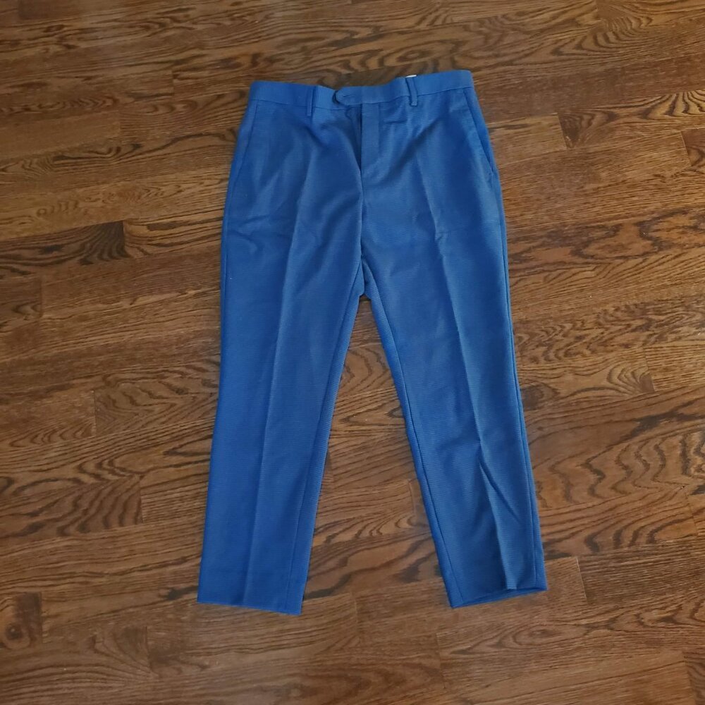 NWT Banana Republic Tailored-Fit Houndstooth Suit Trouser 34W 30L